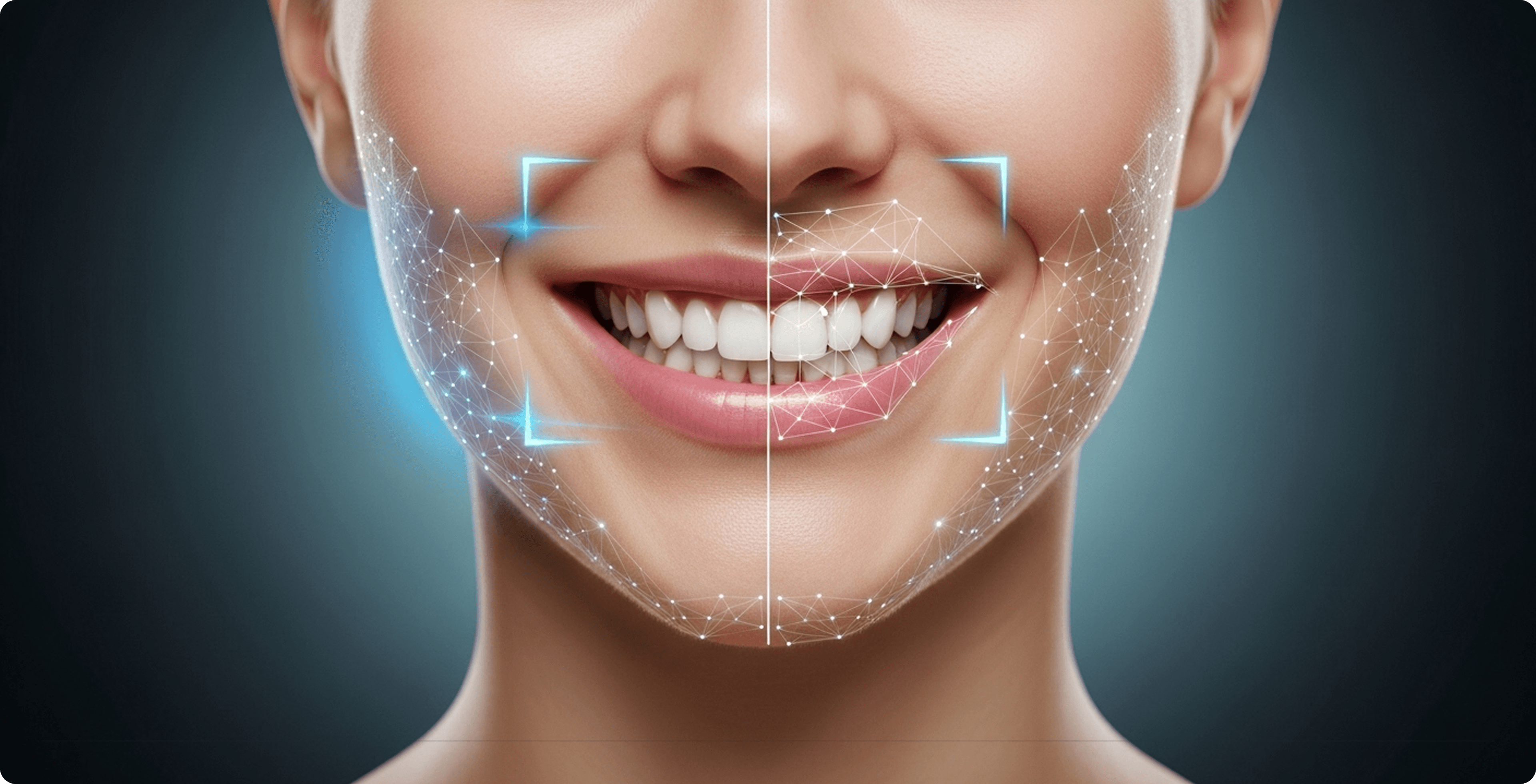 AI Smile Preview — facial mapping visualization